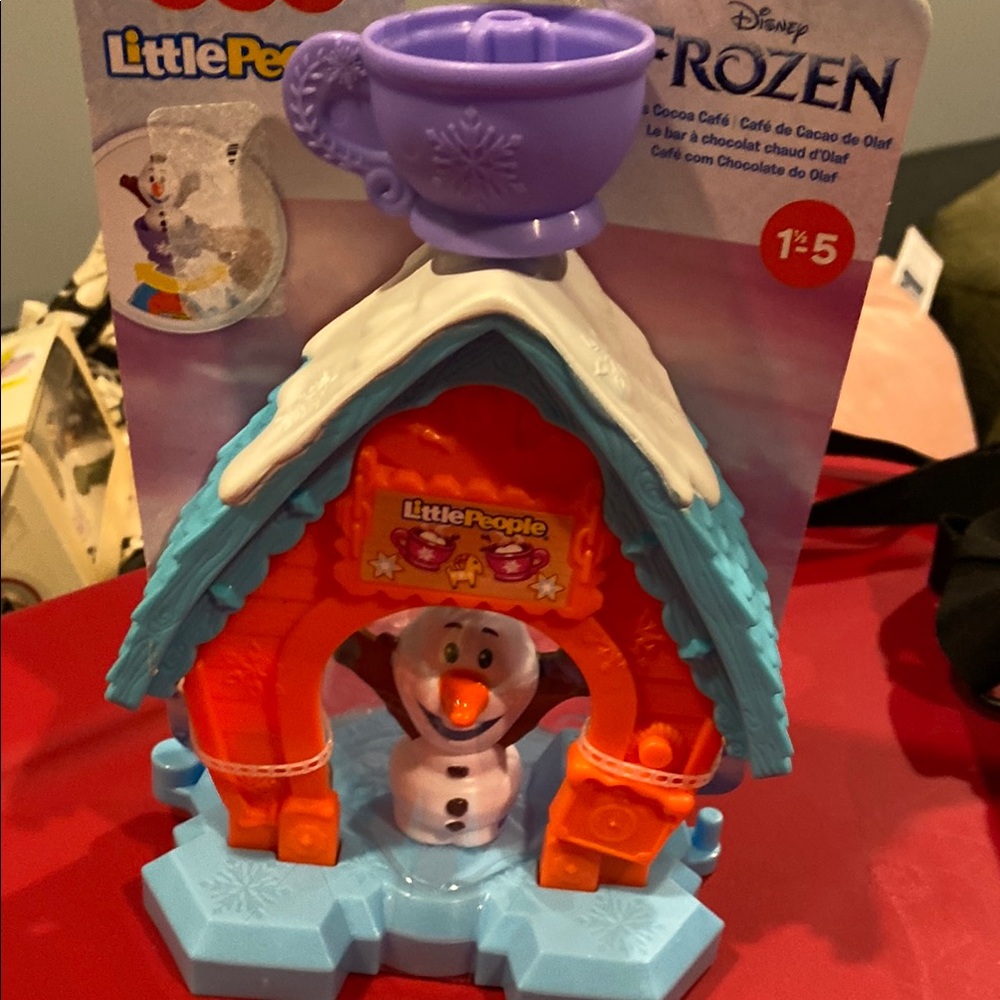 Disney Frozen Olaf's Cocoa Cafe Playset - Orange and Blue